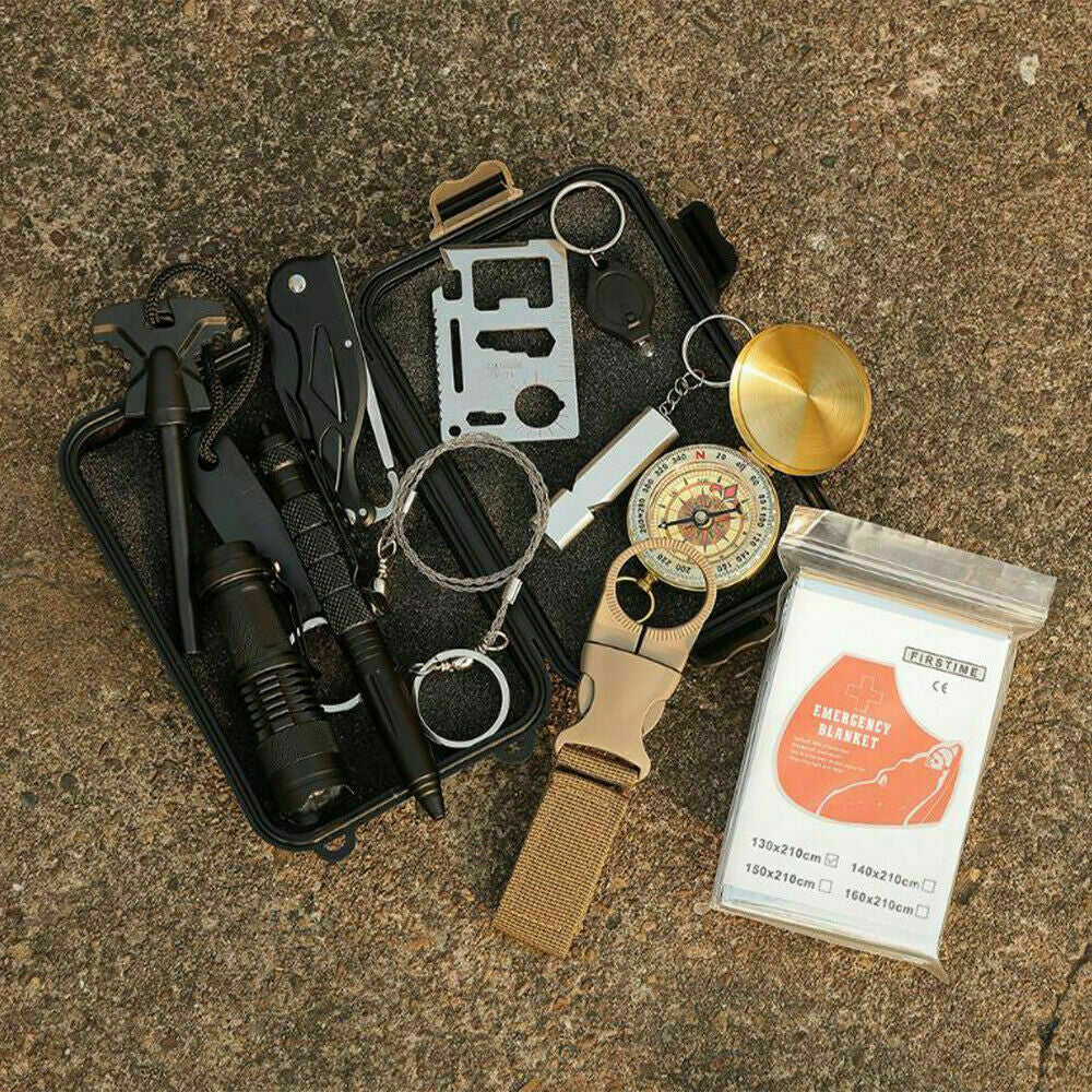 14-In-1 Outdoor Emergency Survival Kit