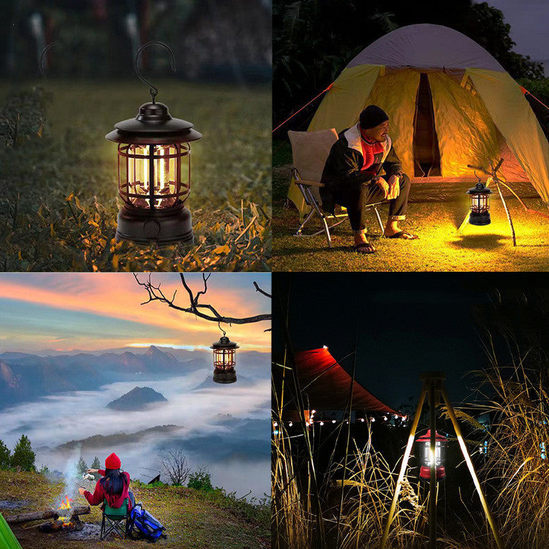 Retro LED Camping Lantern