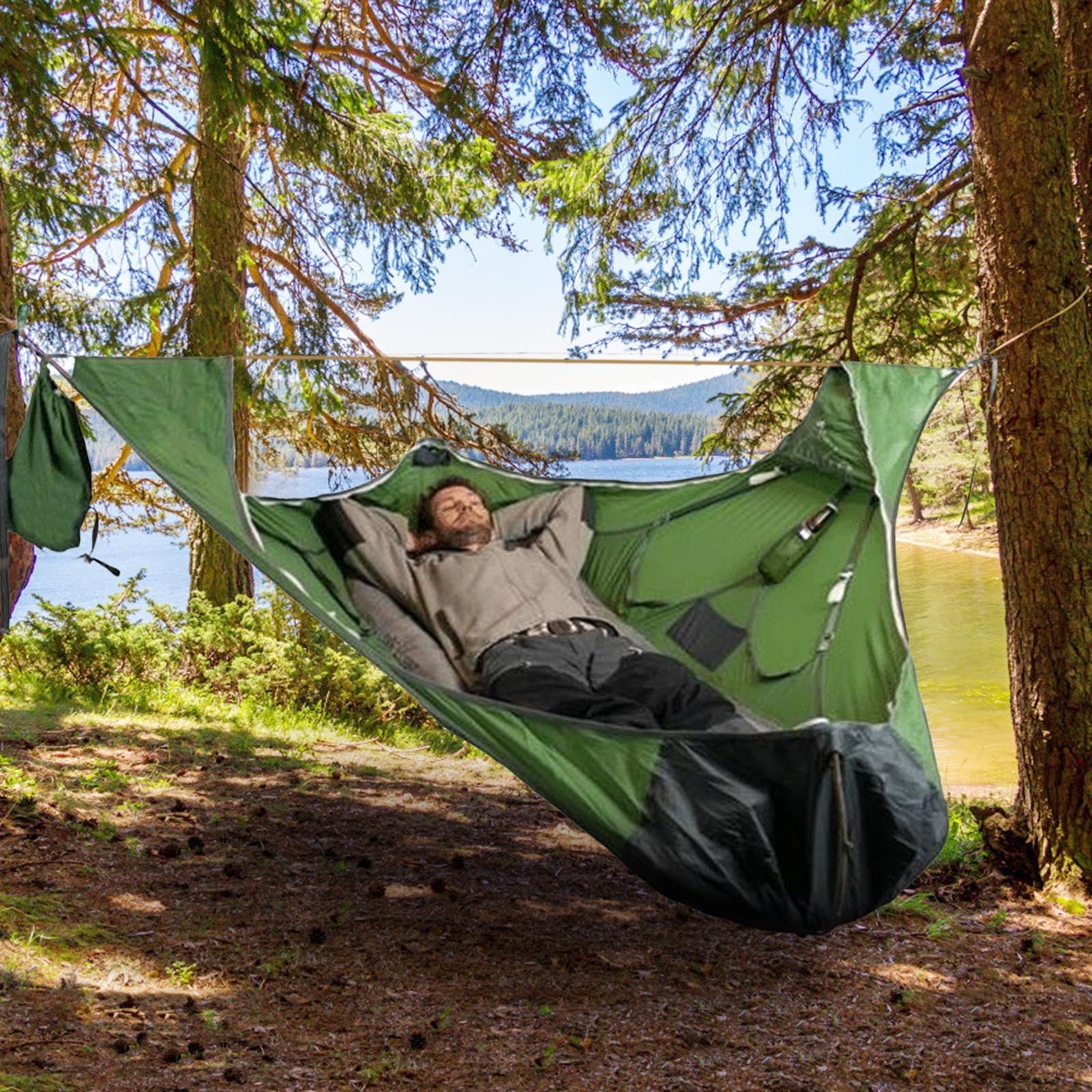 Open Sky - High Strength Sleeping Hammock with Suspension Kit